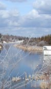 Lake Leelanau Narrows in Winter